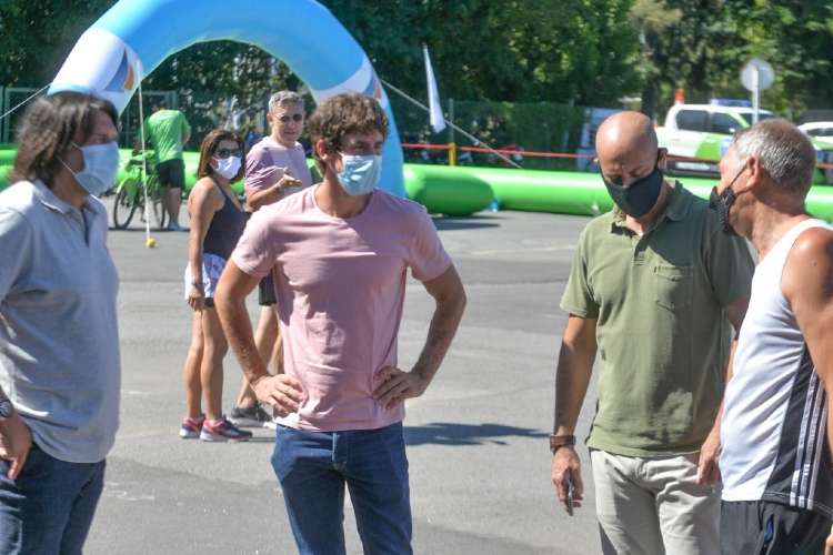Juan Andreotti compartió un evento familiar de juegos, deportes y kartings en el Parque Náutico.