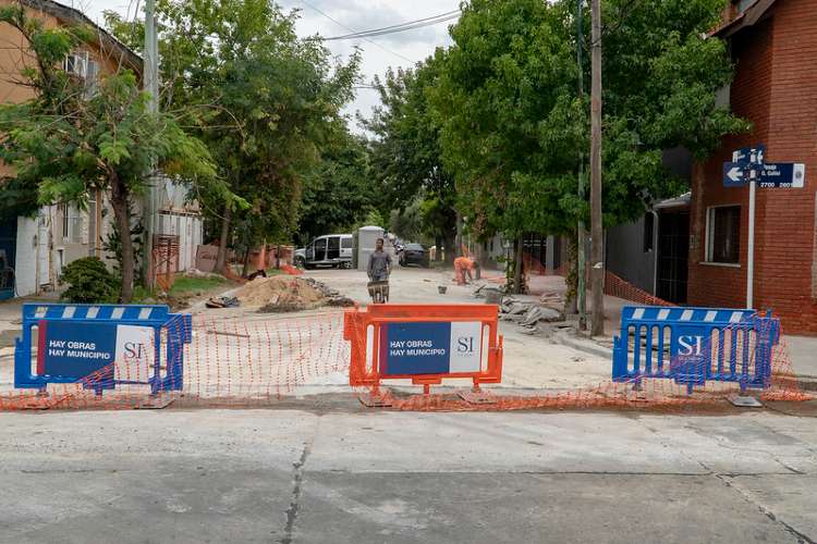 San Isidro: avanza la renovación de pavimentos en Martínez. San Isidro: avanza la renovación de pavimentos en Martínez.