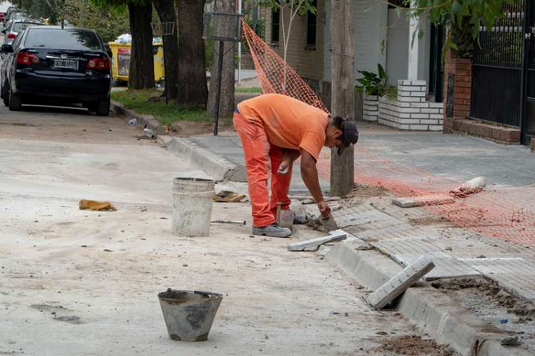 San Isidro: avanza la renovación de pavimentos en Martínez. San Isidro: avanza la renovación de pavimentos en Martínez.