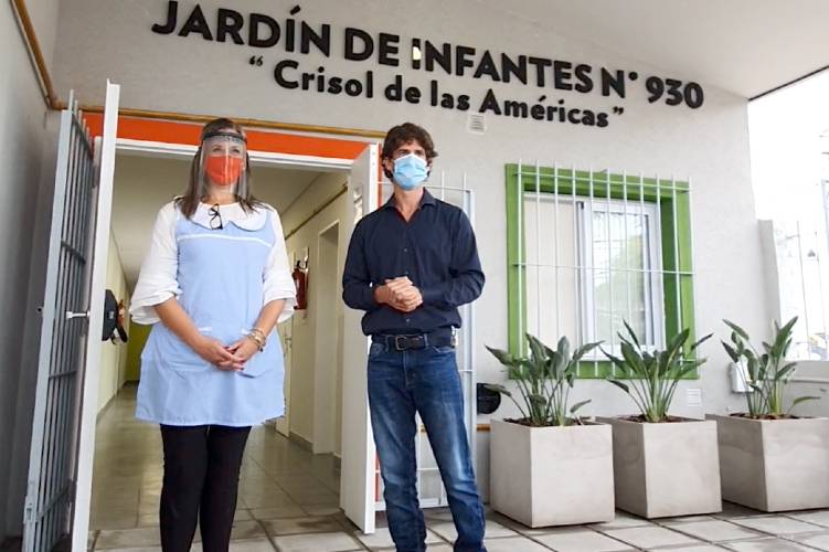 Juan Andreotti inauguró el renovado Jardín Nº930 del barrio Crisol