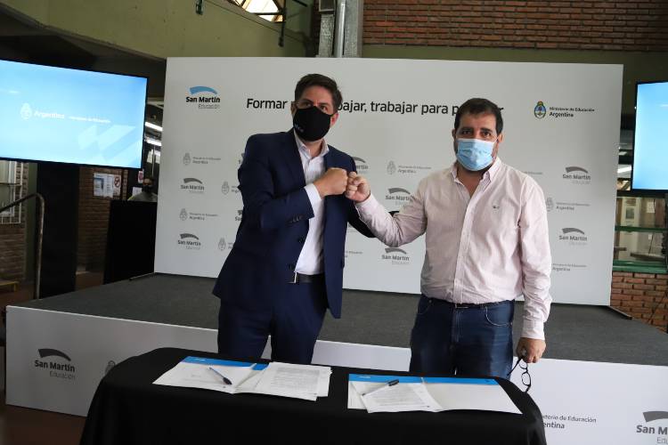 Fernando Moreira y Nicolás Trotta presentaron las Becas Progresar Trabajo 2021 en San Martín Fernando Moreira y Nicolás Trotta presentaron las Becas Progresar Trabajo 2021 en San Martín