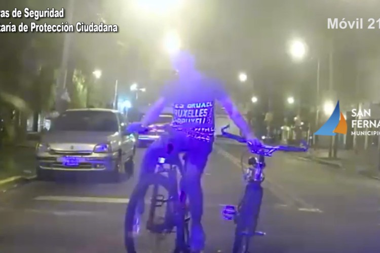 Las cámaras de San Fernando permitieron detener a un hombre que robó dos bicicletas