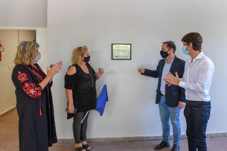 Juan Andreotti inauguró una renovada Secundaria N°1 en el Barrio Infico