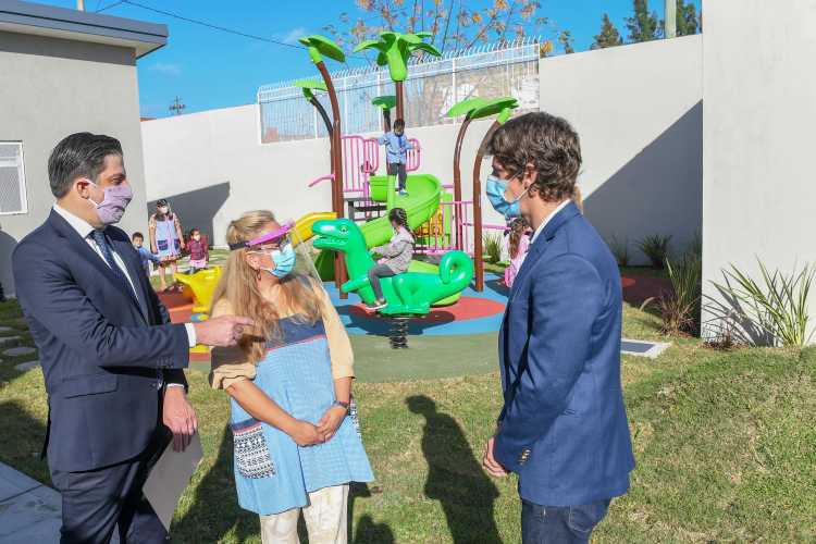 Juan Andreotti y Nicolás Trotta inauguraron el nuevo Jardín Nº 902 de San Fernando