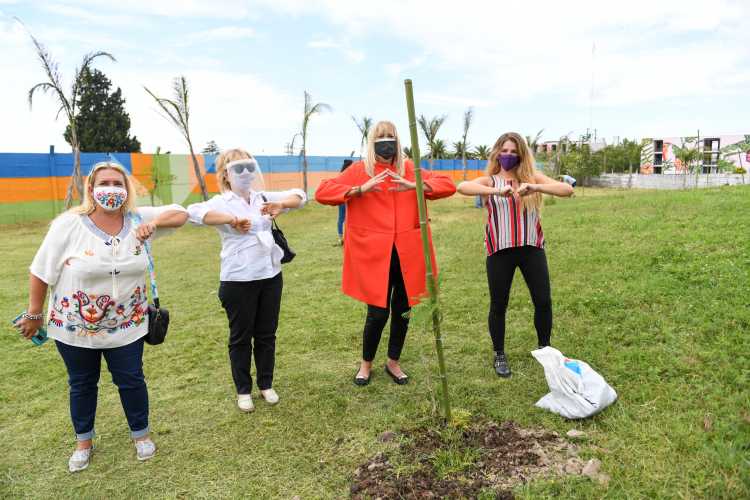 Plantaron 60 árboles nativos en San Fernando