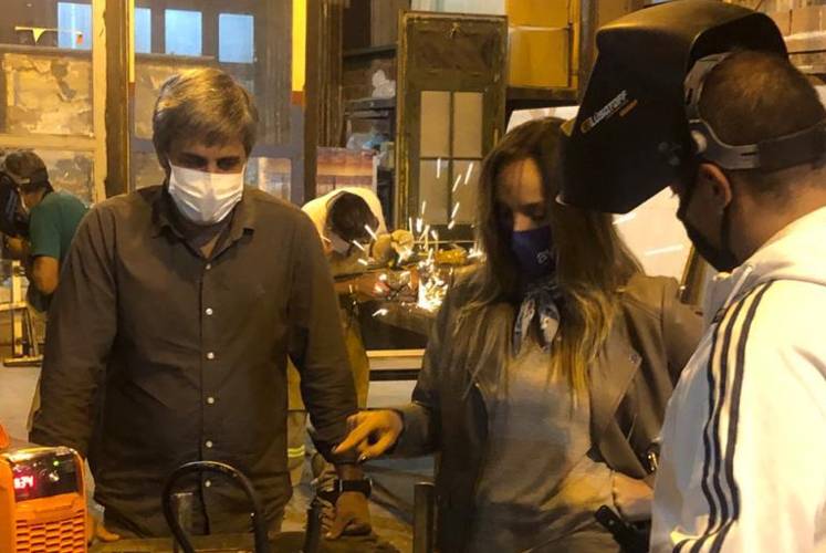 Malena Galmarini visitó la Escuela de oficios “Mejor Tigre”