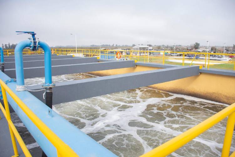 Alberto Fernández inauguró la Planta Depuradora Presidente Perón Alberto Fernández inauguró la Planta Depuradora Presidente Perón