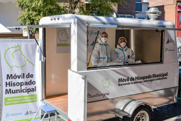 Un nuevo Móvil de Hisopados recorrerá barrios de San Fernando