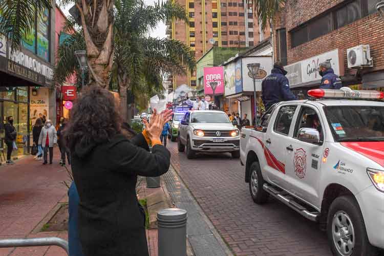 Juan Andreotti acompañó la fiesta patronal de Nuestra Señora de Aránzazu