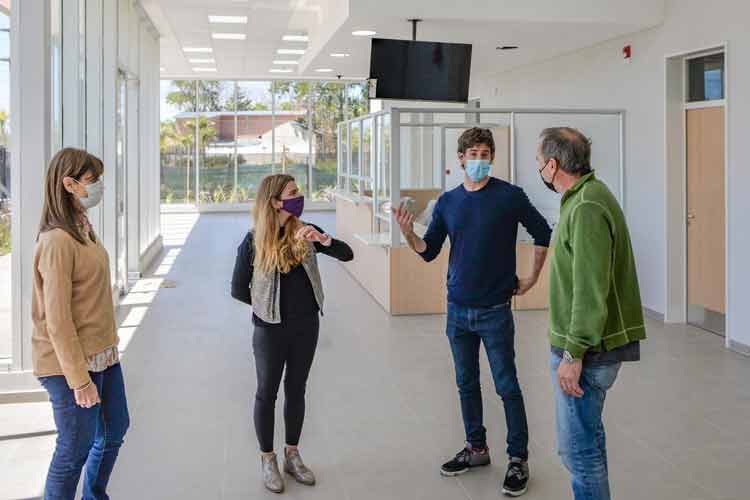 Juan Andreotti recorrió la última etapa de obra del nuevo Centro de Salud 31