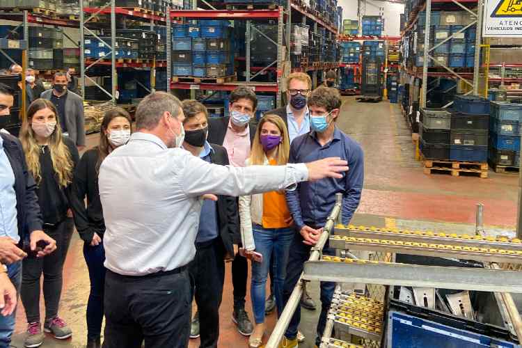Juan Andreotti y Axel Kicillof visitaron obras y empresas de San Fernando Juan Andreotti y Axel Kicillof visitaron obras y empresas de San Fernando
