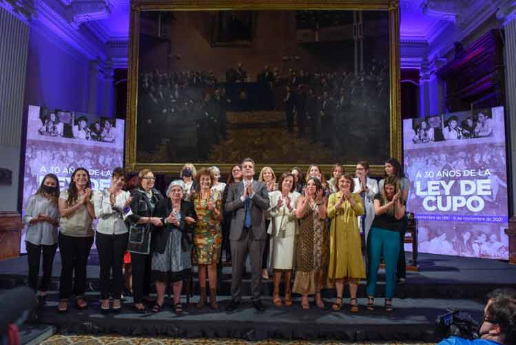 La Cámara de Diputados conmemoró los 30 años de la ley de Cupo Femenino La Cámara de Diputados conmemoró los 30 años de la ley de Cupo Femenino