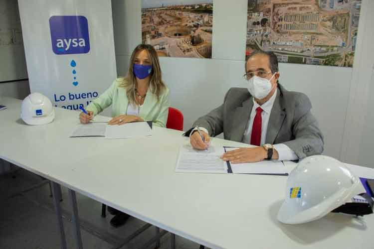 AySA y EDESUR firmaron un acuerdo de suministro de energía eléctrica para la mega obra Sistema Riachuelo