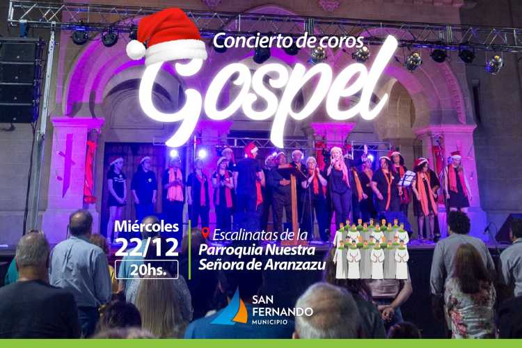 en San Fernando se podrá disfrutar de un Concierto Navideño de Coros Gospel