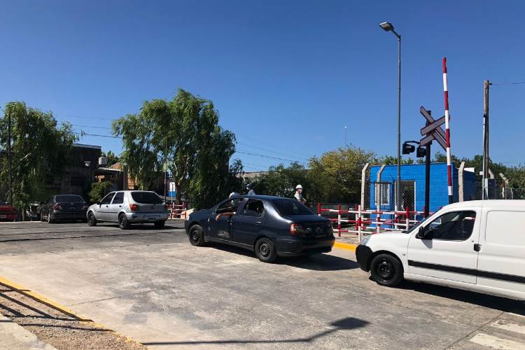 Obras en los Pasos a Niveles de San Fernando.