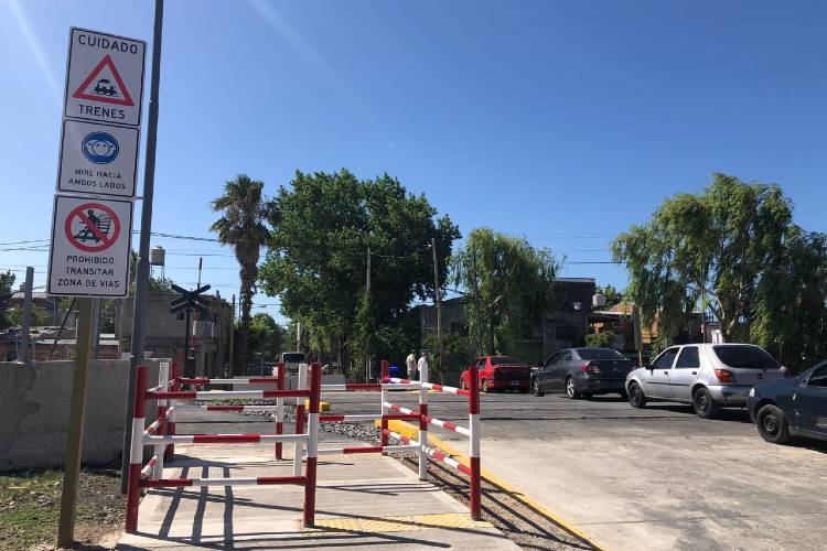 Obras en los Pasos a Niveles de San Fernando.