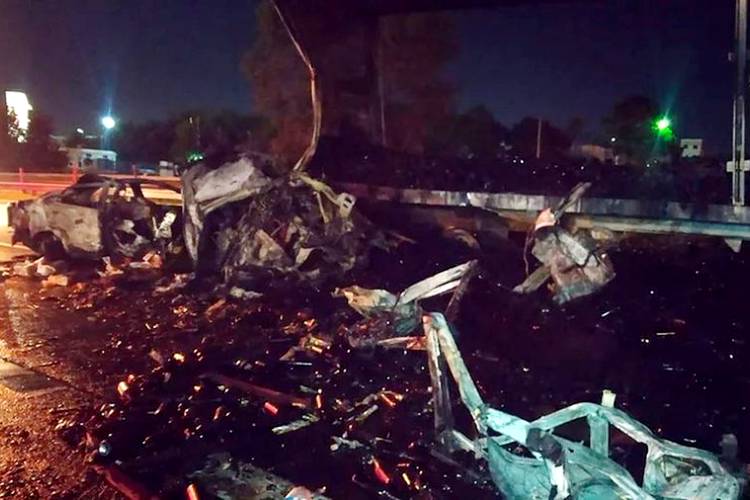 Se habilitó la autopista Panamericana tras el choque múltiple e incendio con cuatro muertos