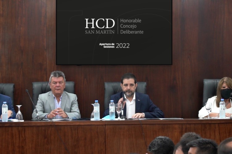 Fernando Moreira inauguró las sesiones ordinarias 2022 del HCD de San Martín