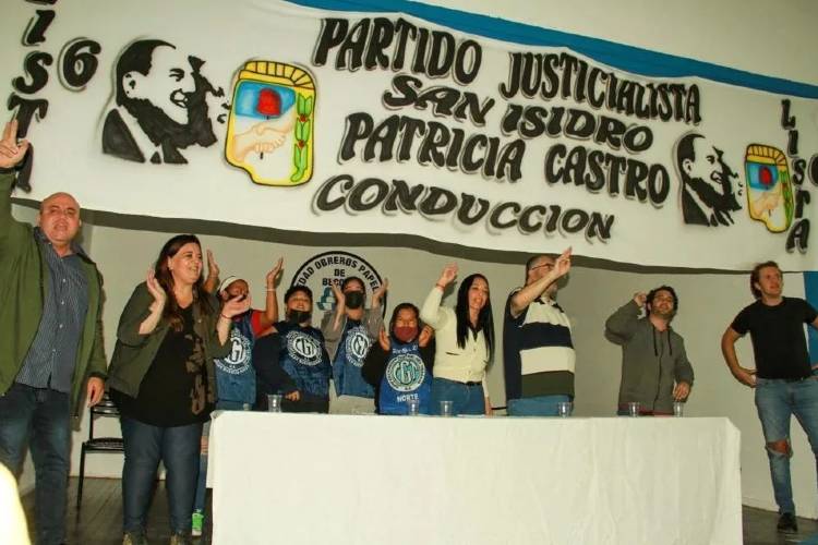 Internas del PJ San Isidro: Patricia Castro realizó un multitudinario Plenario de la Militancia de la Lista 6