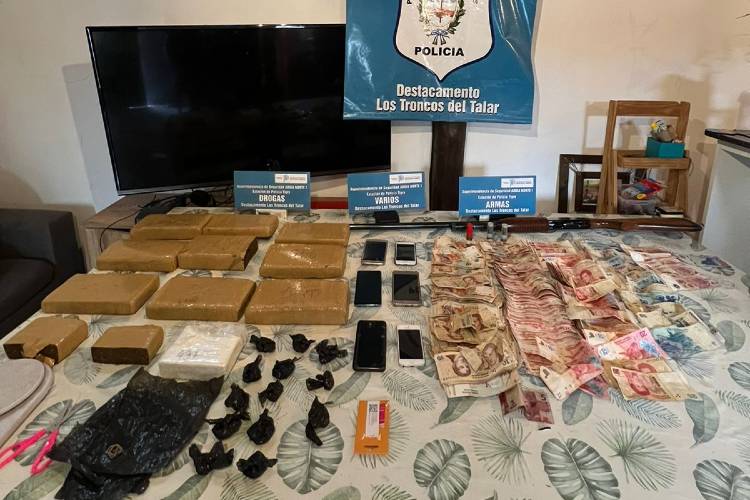 Dos detenidos en Tigre con casi 10 kilos de marihuana y medio de cocaína 
