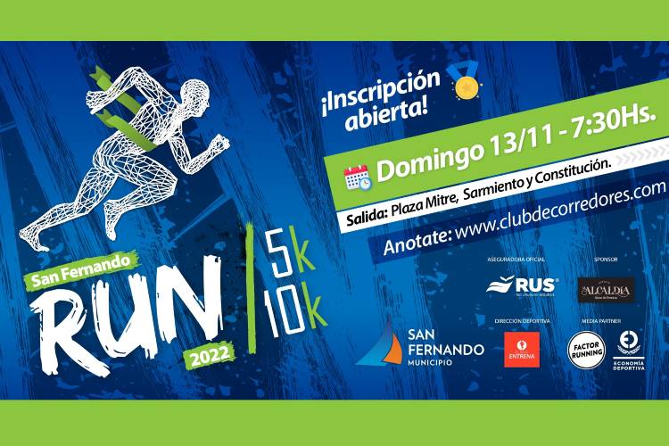 Abren la inscripción para “San Fernando Run” 5K y 10K
