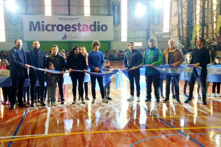 Juan Andreotti inauguró el Microestadio del Polideportivo N°2 de San Fernando
