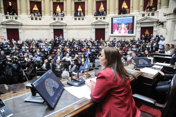 La Cámara de Diputados eligió a Cecilia Moreau como presidenta del cuerpo legislativo