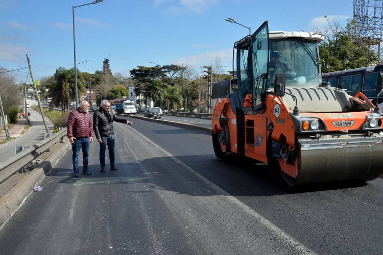 Tigre continúa con las obras de repavimentación en el puente General Pacheco