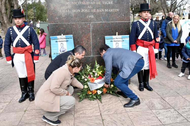 Tigre conmemoró el 172° aniversario del paso a la inmortalidad del General José de San Martín