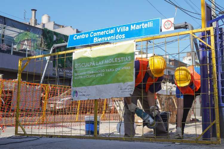 Avanzan las obras en el Centro Comercial Villa Martelli