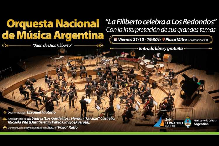 La Orquesta “Juan de Dios Filiberto” hará un homenaje a “Los Redondos” en San Fernando 
