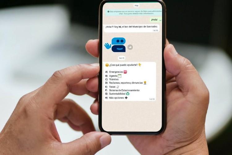 San Isidro presentó a ISI, el nuevo sistema para comunicarse con el municipio mediente el celular San Isidro presentó a ISI, el nuevo sistema para comunicarse con el municipio mediente el celular