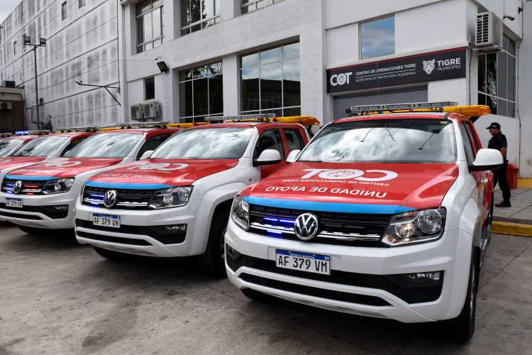 El Municipio de Tigre incorporó 10 nuevos móviles al COT para patrullar las calles del distrito El Municipio de Tigre incorporó 10 nuevos móviles al COT para patrullar las calles del distrito
