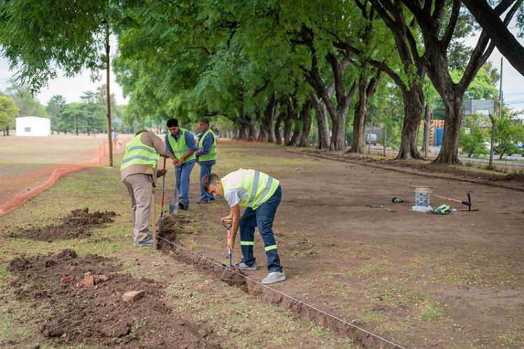 San Isidro: comenzaron las obras en el Parque Público de Villa Adelina.