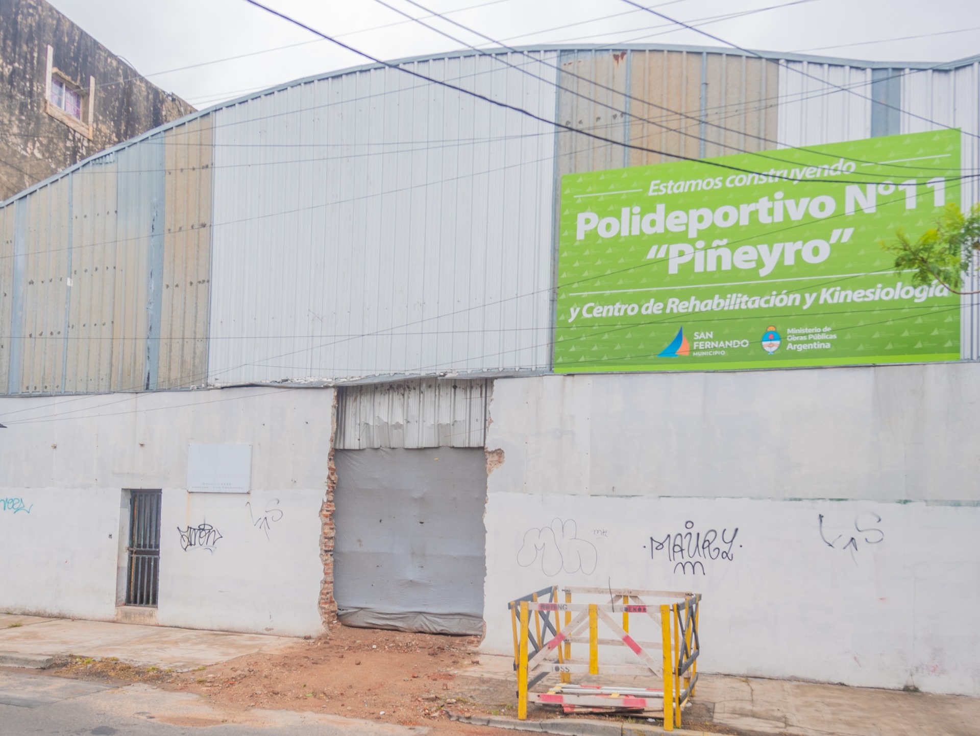 San Fernando avanza con la obra del Polideportivo N°11 con Centro de Rehabilitación y Kinesiología