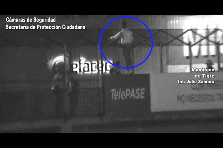 Por las cámaras de Tigre evitan un intento de suicidio en Panamericana