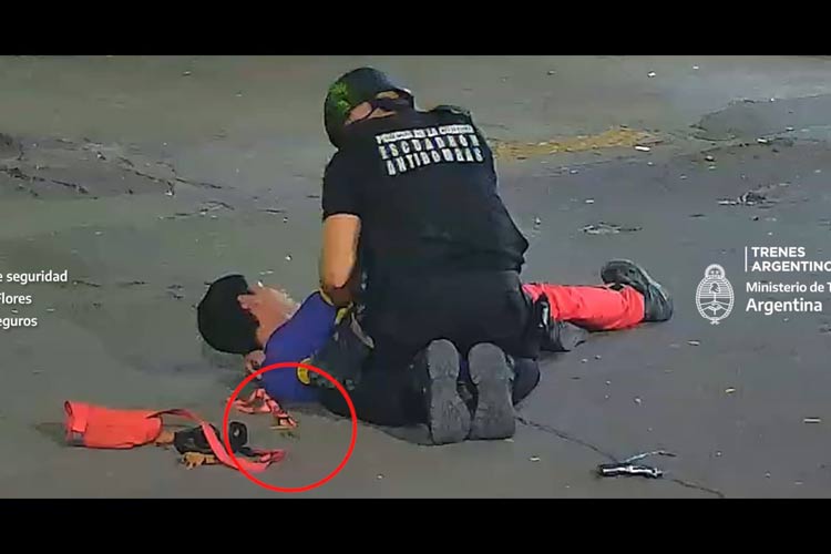 Pánico en el tren Sarmiento: hombre con granada y arma de fuego es arrestado en la estación Flores