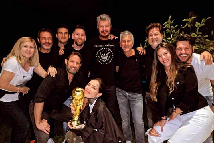 La visita de Messi a la casa de Tinelli en Tigre: cena en familia y fotos emotivas