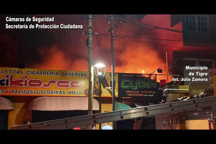 Un Incendio en Los Troncos del Talar destruyó un local comercial y kiosco