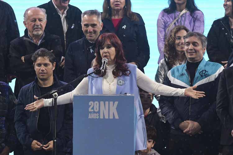 Cristina Fernández en Plaza de Mayo