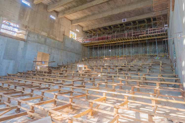 El Paseo Cultural Otamendi toma forma con los avances en la construcción del Nuevo Teatro en San Fernando