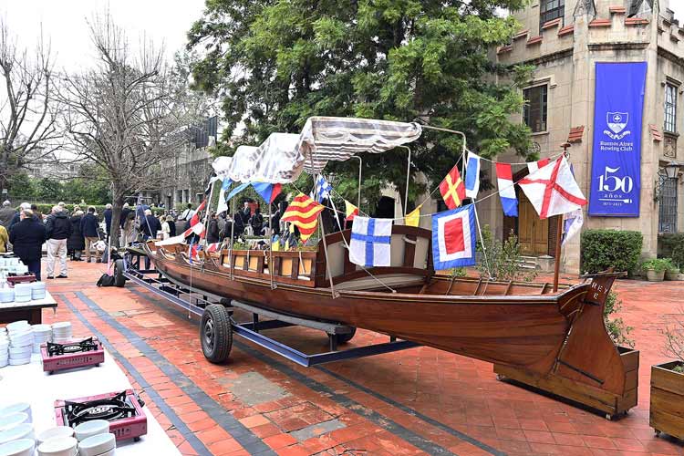 Julio Zamora participó de la celebración por el 150° aniversario del Buenos Aires Rowing Club