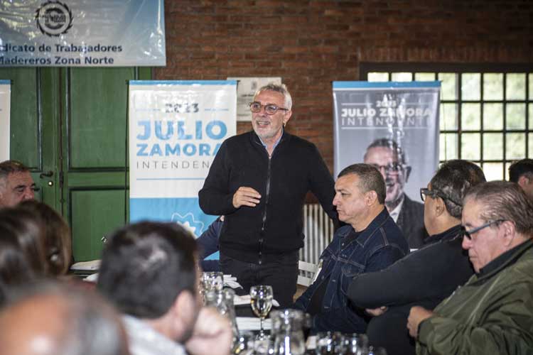 Julio Zamora, respaldado por sindicatos en Benavídez rumbo a las elecciones