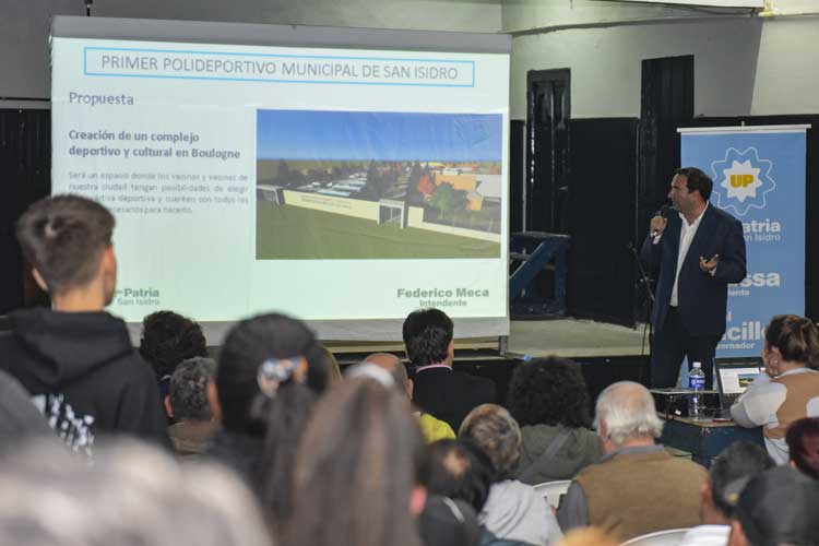 Federico Meca prometió revitalizar San Isidro con proyectos deportivos, tecnológicos y comerciales