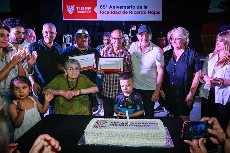 Julio Zamora encabezó los festejos del 65° aniversario de Ricardo Rojas en Tigre