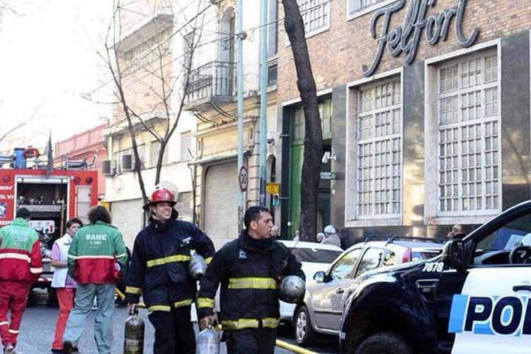 Controlaron un incendio en la fábrica de chocolate Felfort en el barrio porteño de Almagro