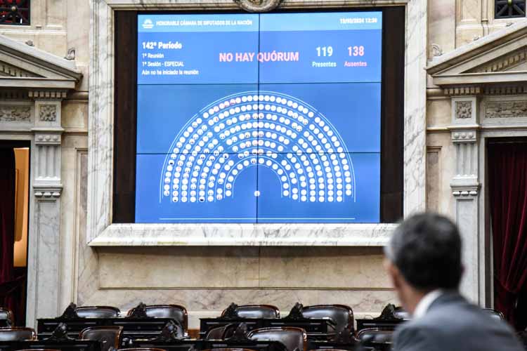 Fracasa la sesión en Diputados sobre la reforma jubilatoria por falta de quórum