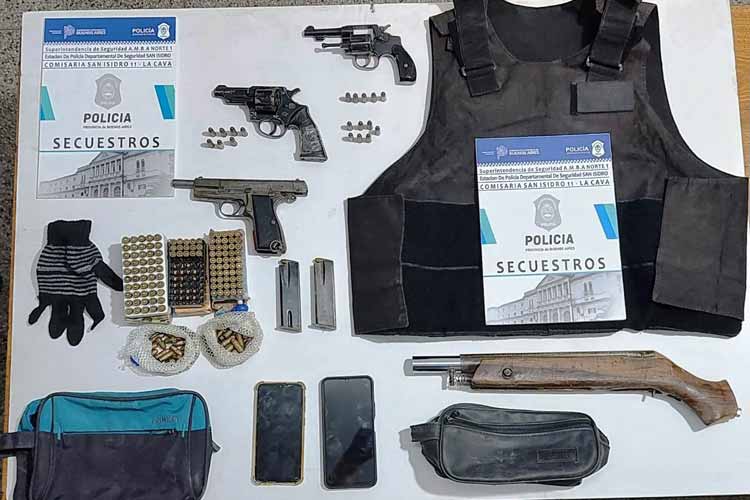 San Isidro: Un hombre es detenido con un arsenal de armas tras denuncia por amenazas