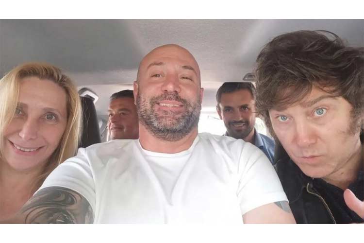 Diego Spagnuolo, Javier Milei, Karina Milei Diego Spagnuolo, Javier Milei, Karina Milei