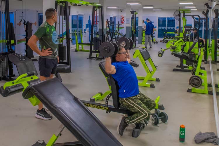 Juan Andreotti inauguró la ampliación del gimnasio en el Polideportivo N°3 de San Fernando Juan Andreotti inauguró la ampliación del gimnasio en el Polideportivo N°3 de San Fernando
